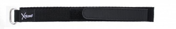 Klettband uhrenarmband schwarz 20mm 